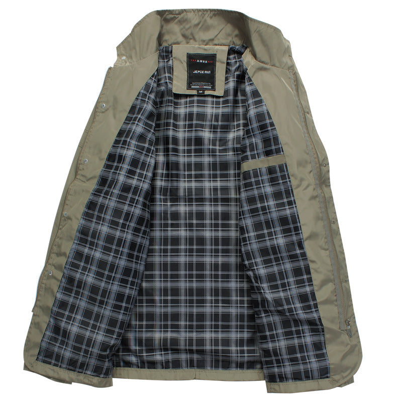 Casual stand collar men's jacket