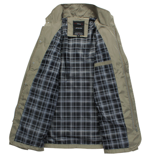 Casual stand collar men's jacket