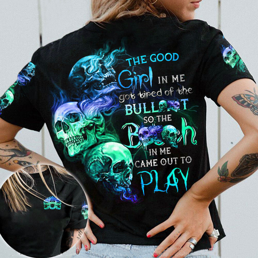 T-Shirt Hip Hop Digital 3D Printing Short Sleeve
