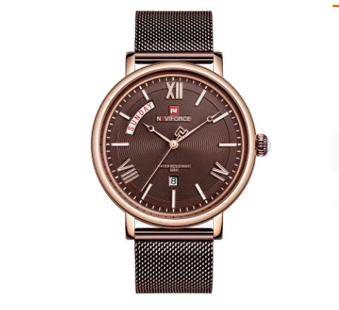 Thin Mesh Quartz Watch