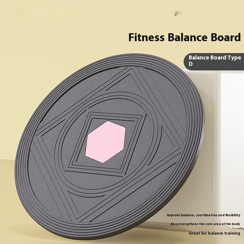 Bærbar balancebræt til fitness og sport i træ