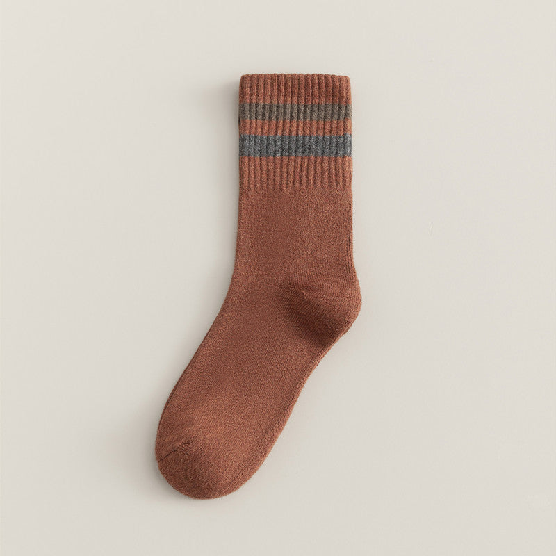 Middle Tube Boneless Thickened Warm Terry Socks