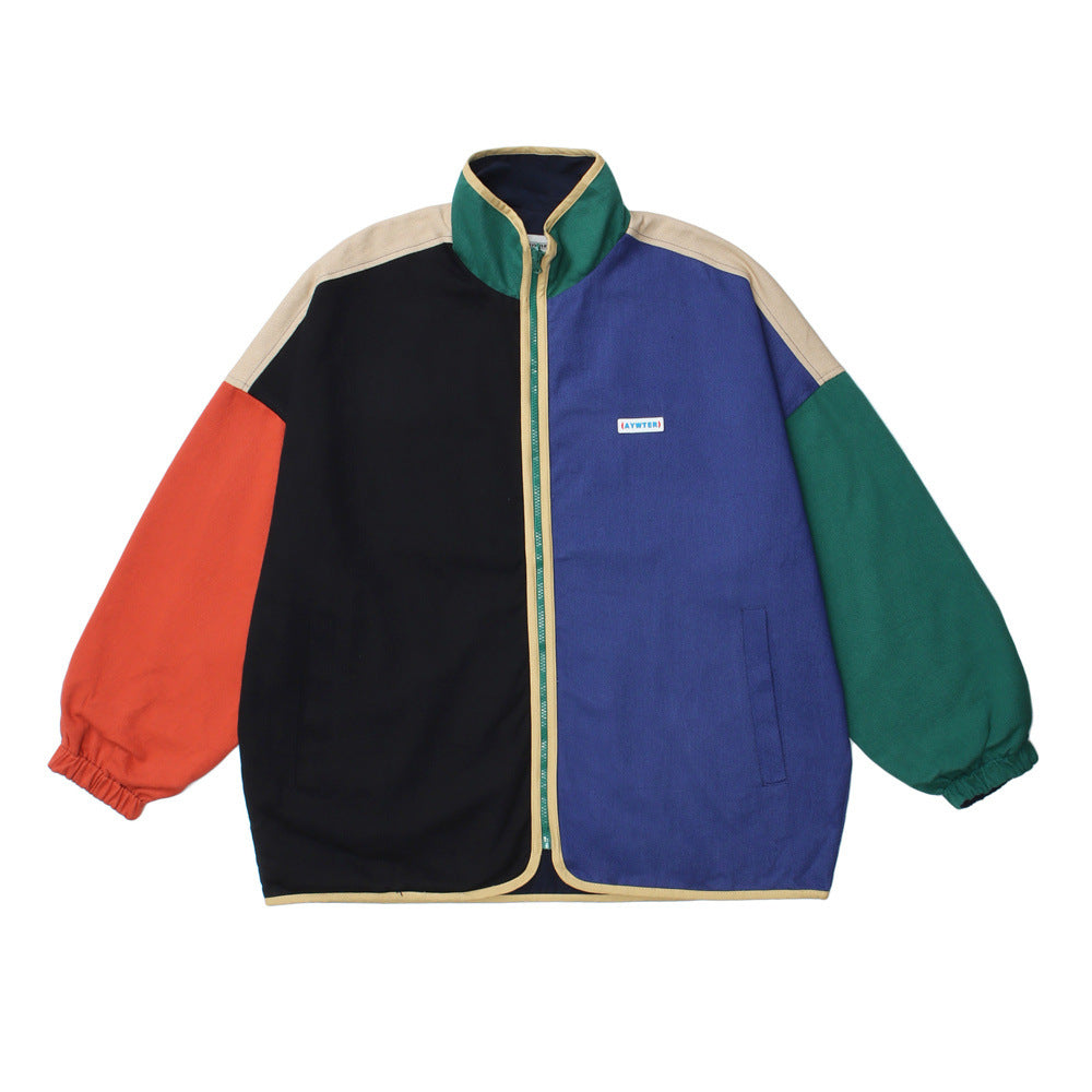 Men's Casual Irregular Multi-color Coat