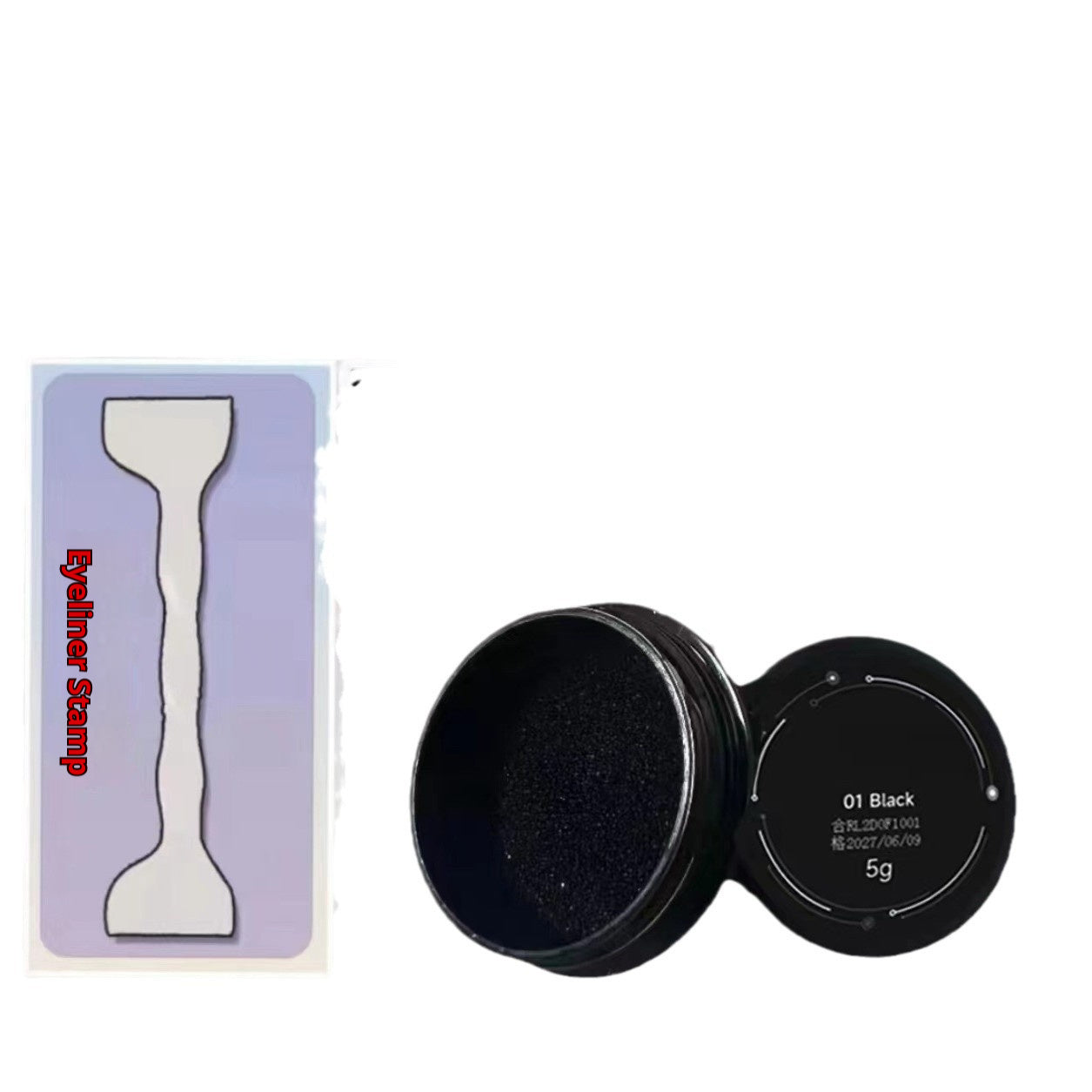 Double-headed Eyelash Eyeliner Stamp Pen Suit Quick-drying Waterproof