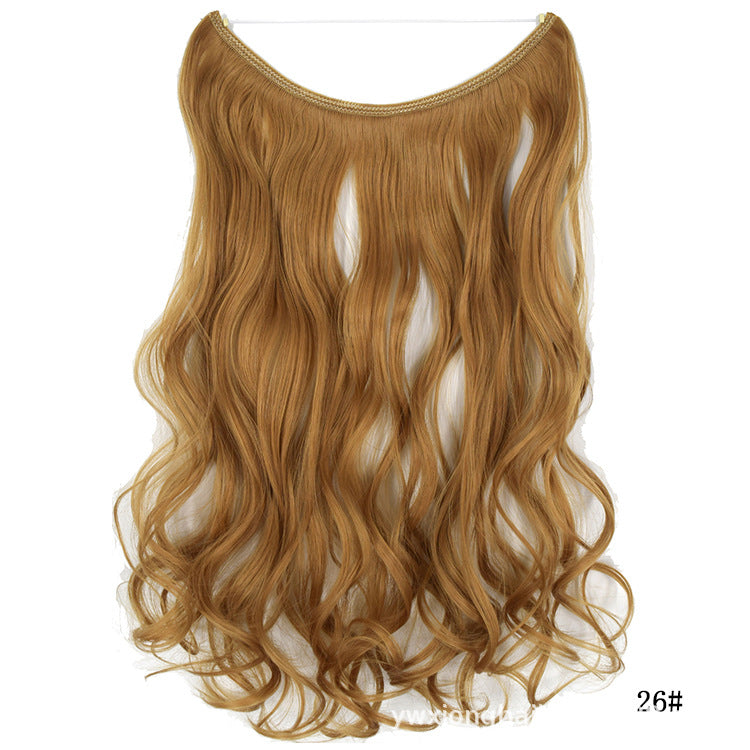 Women's One-piece Seamless Hair Extension Wig Set