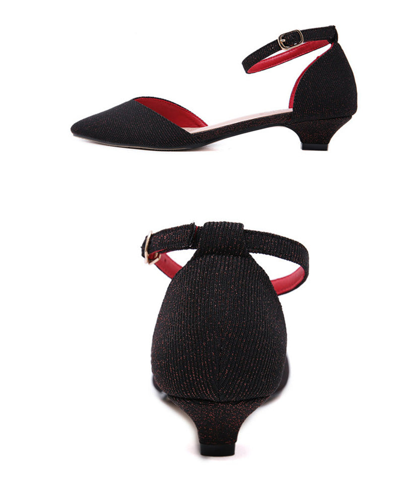 Small low heel sexy professional shoes