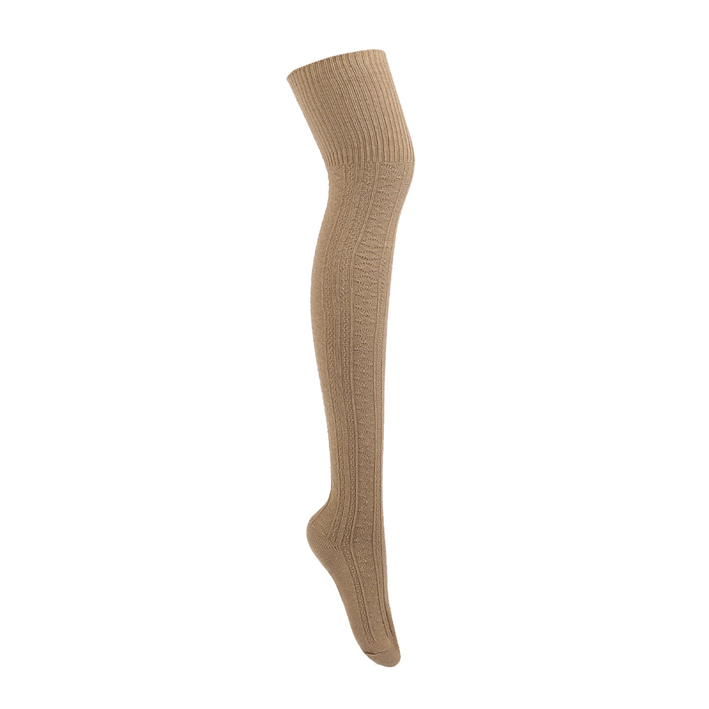 Fall Winter Japanese Long Twist Stockings Cotton Retro Student Thigh Socks