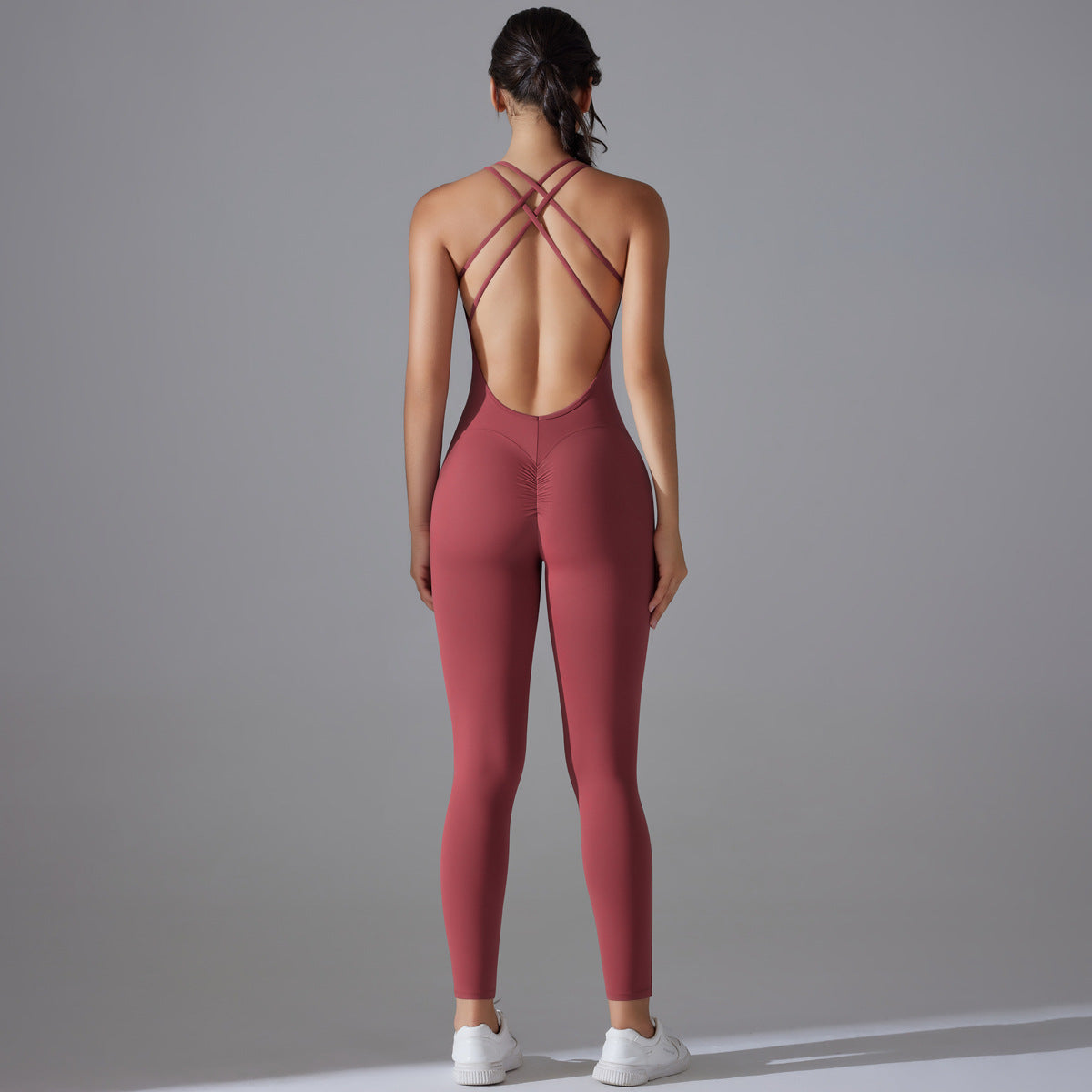 Hip Lifting Yoga Clothes Quick-drying Tight Sports Fitness Jumpsuit