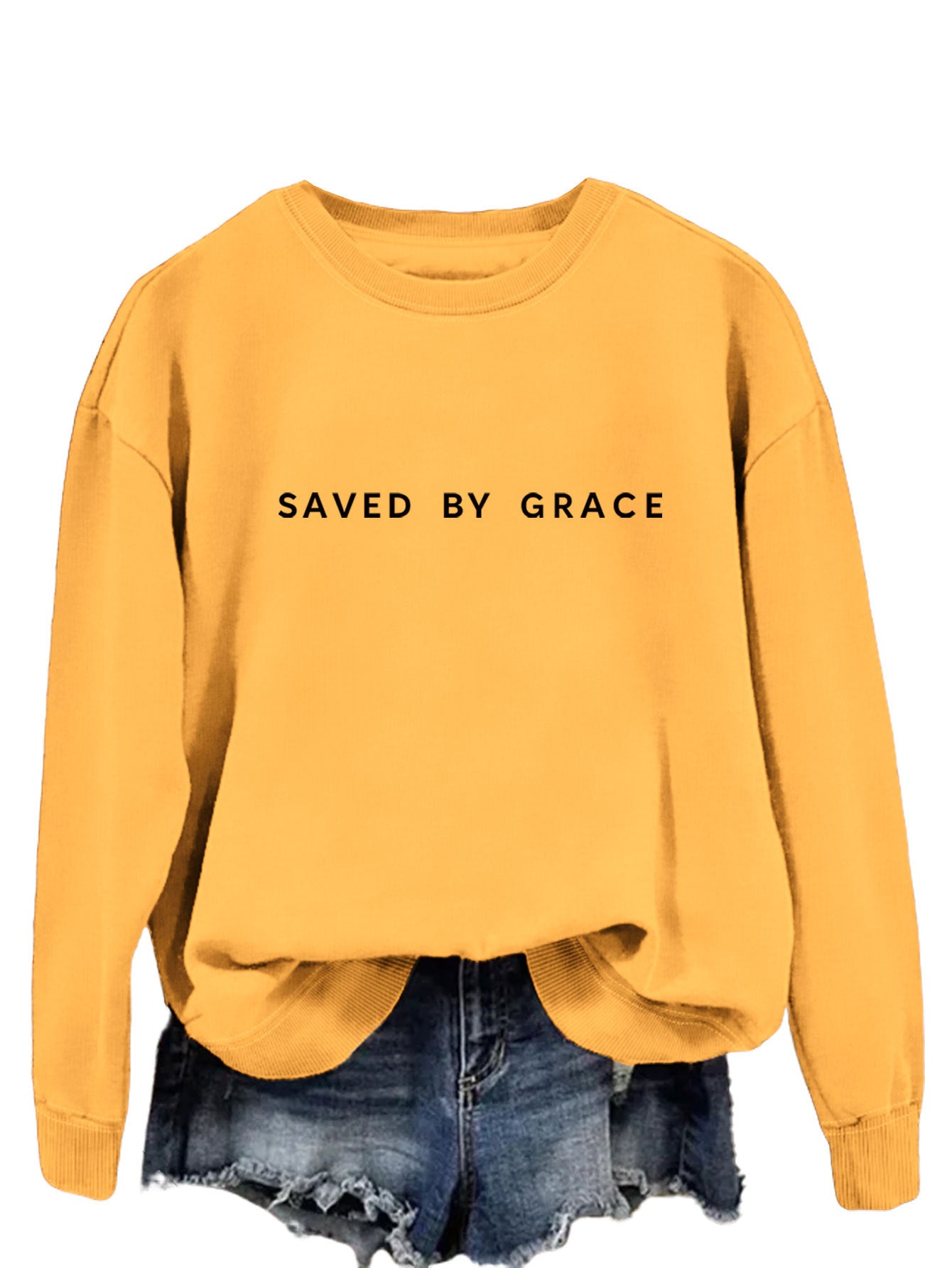 Moderigtig enkel løs sweater til damer