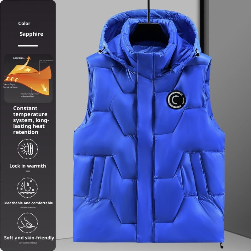 Men's Casual Loose Plus Plush Warm Vest