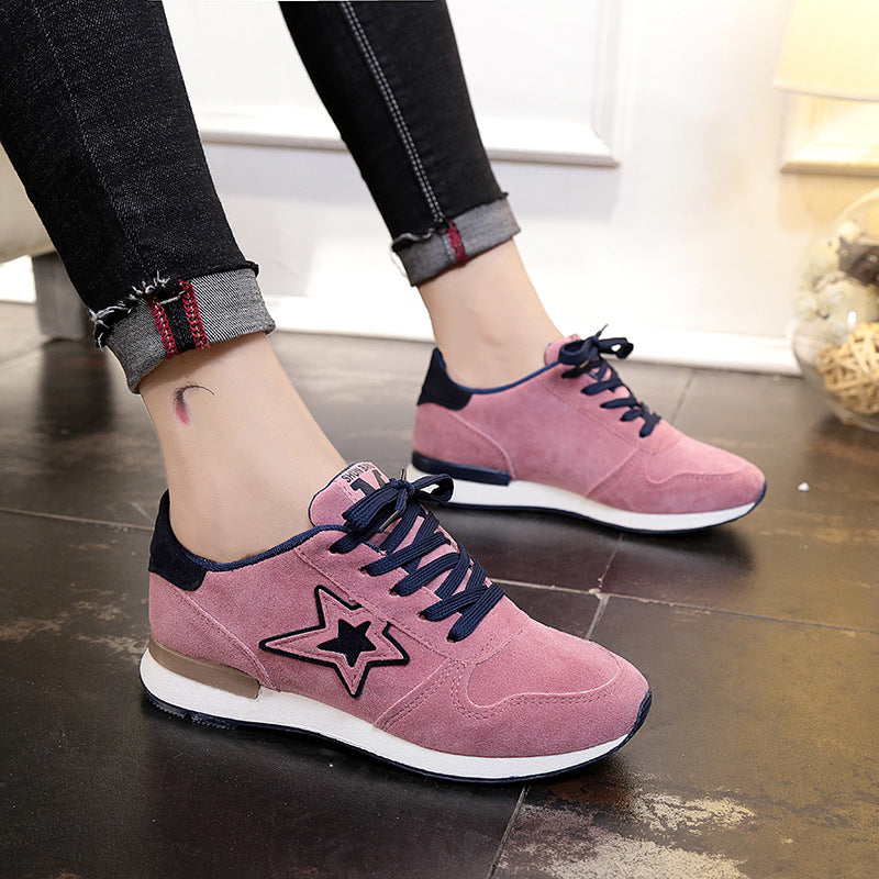 Girls sports casual women's shoes running black