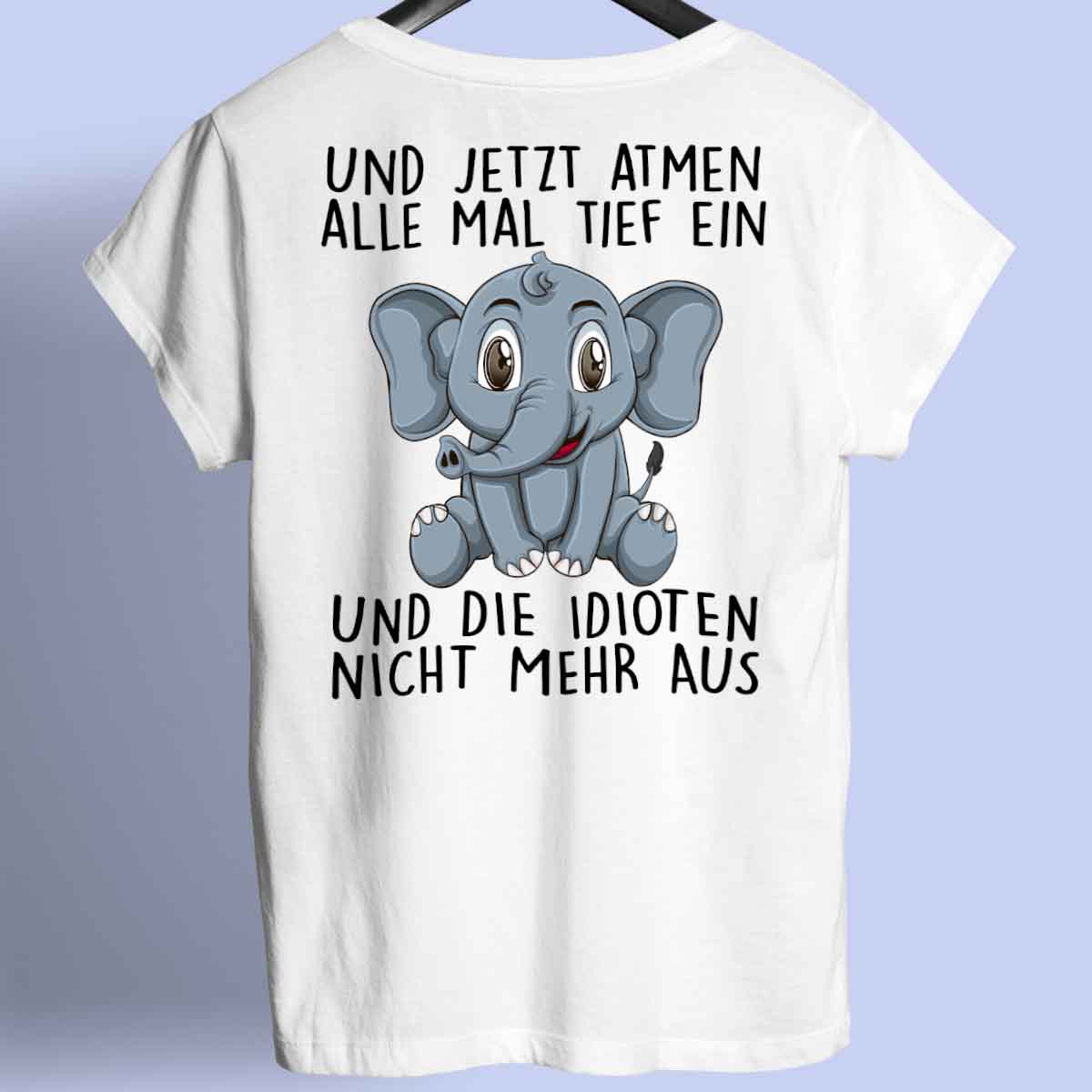 Elephant Print Short-sleeved Team Uniform European And American Fabrics
