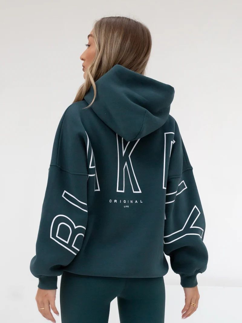 Tynd All-match Langærmet Løs Hættetrøje Hip-hop Pullover