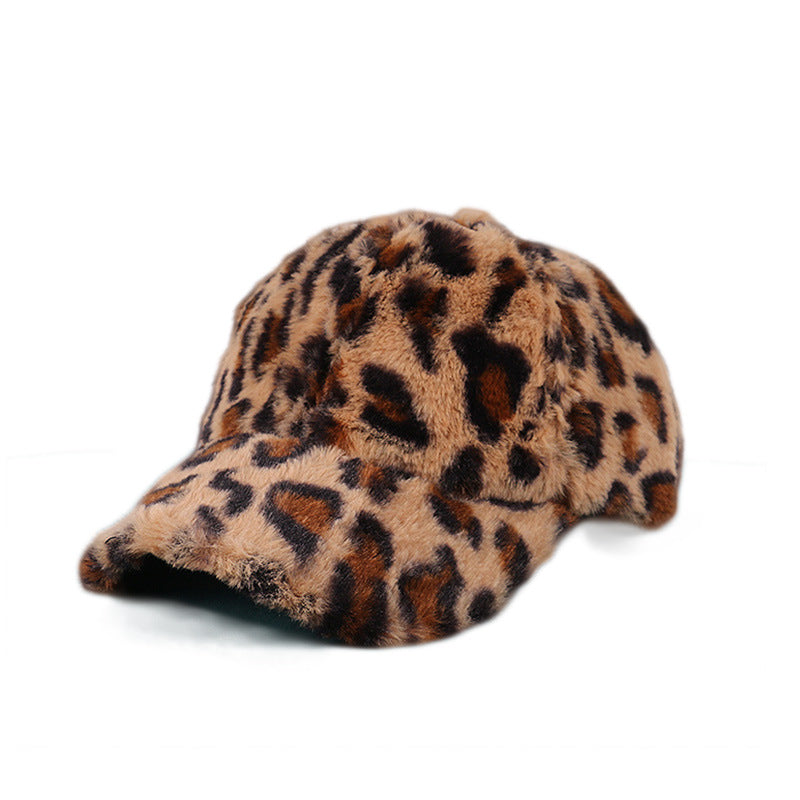 Andkasket Sport Casual Buet Skygge Kasket Plys Leopardprint Baseball