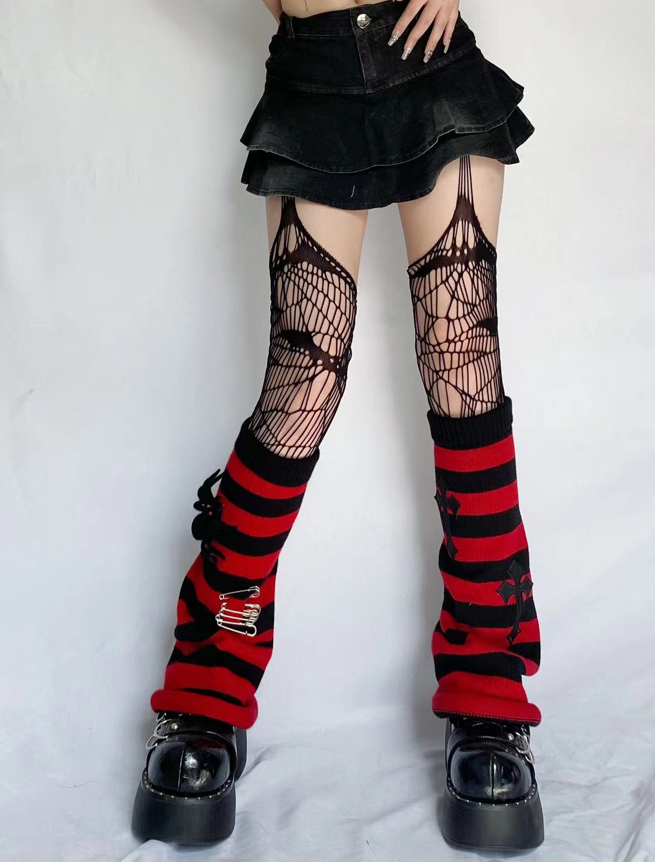 Punk JK Academy Stacked Striped Socks