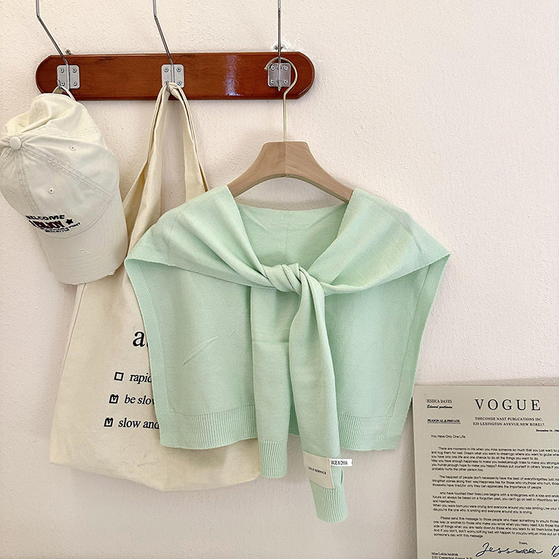 Fashion Shawl All-match Solid Color Scarf