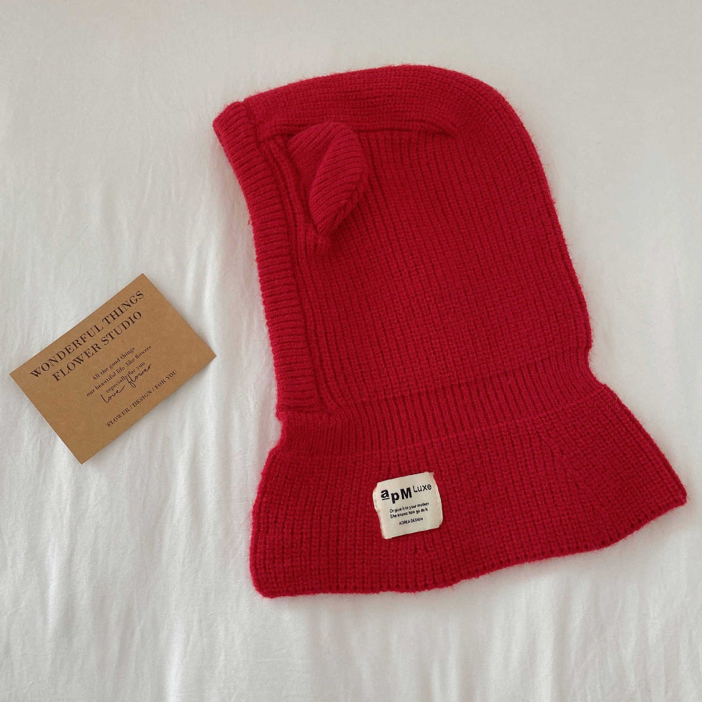 Children's Hat Scarf Integrated Fashion Baby Shawl Woolen Cap