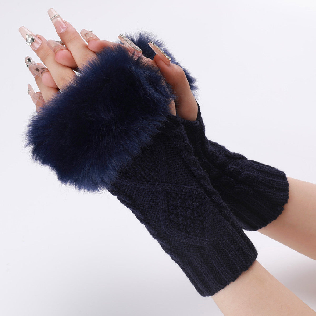 Women's Woolen Gloves In Autumn And Winter In Europe And America