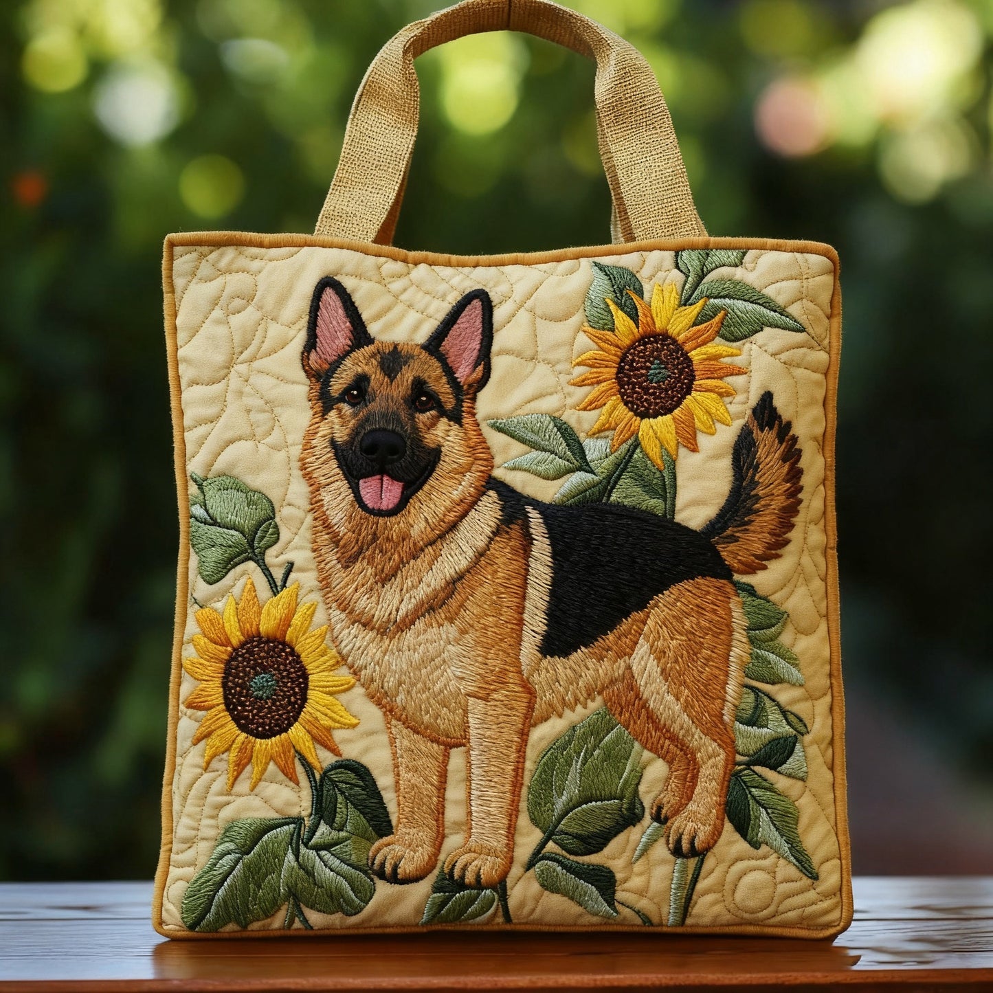 New Digital-print Tote Bag With A Personalized Floral Design In Canvas