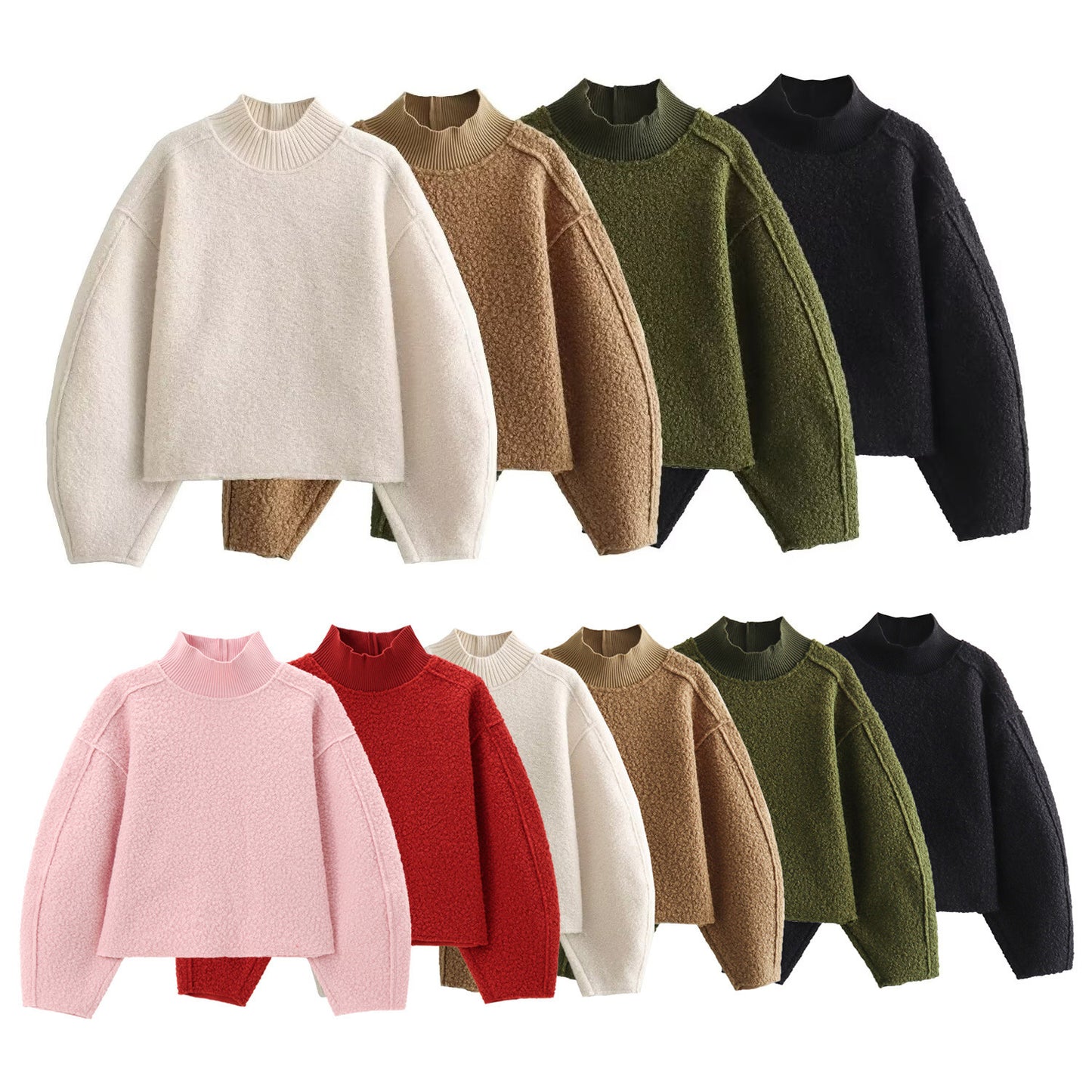 Trendy All-match Fashion Løs Sweater til Kvinder