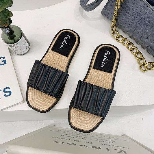 New Soft Candy Color One-word Wet Water Ladies Slippers