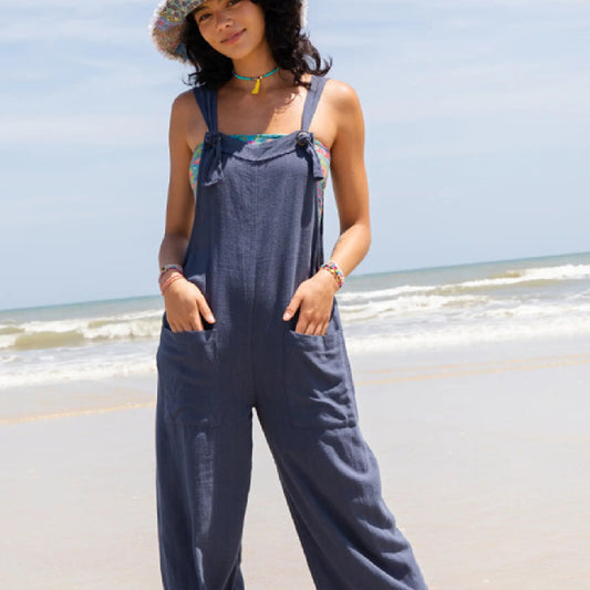 Dame Stilfulde Afslappede Lange Overalls