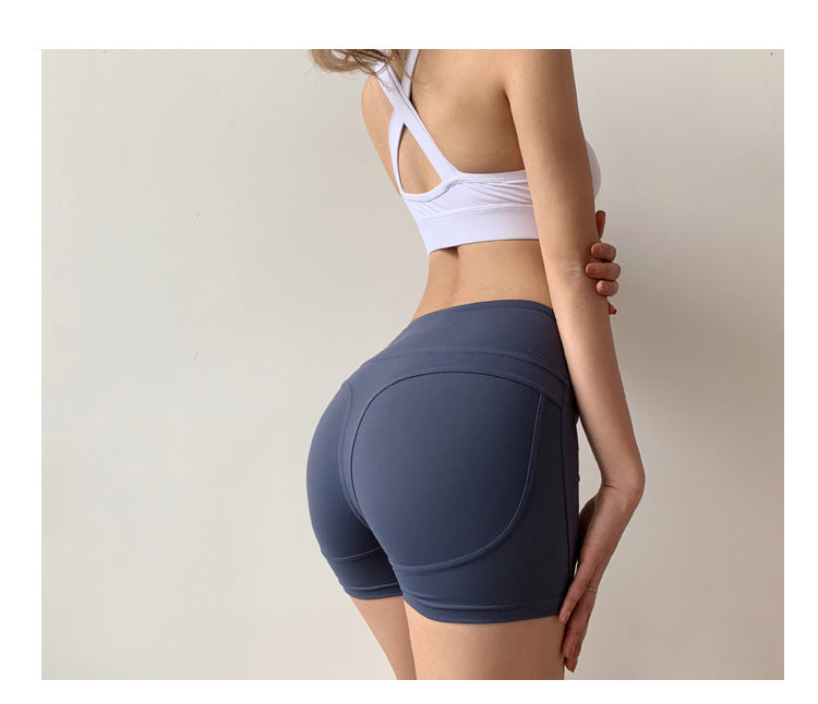 Fast drying high waisted shorts for training