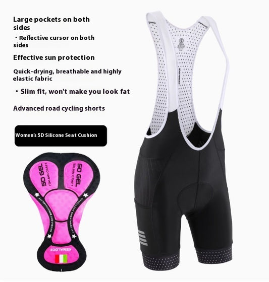 Summer And Autumn Breathable High Belt Pocket Sun-proof Road Bike Overalls
