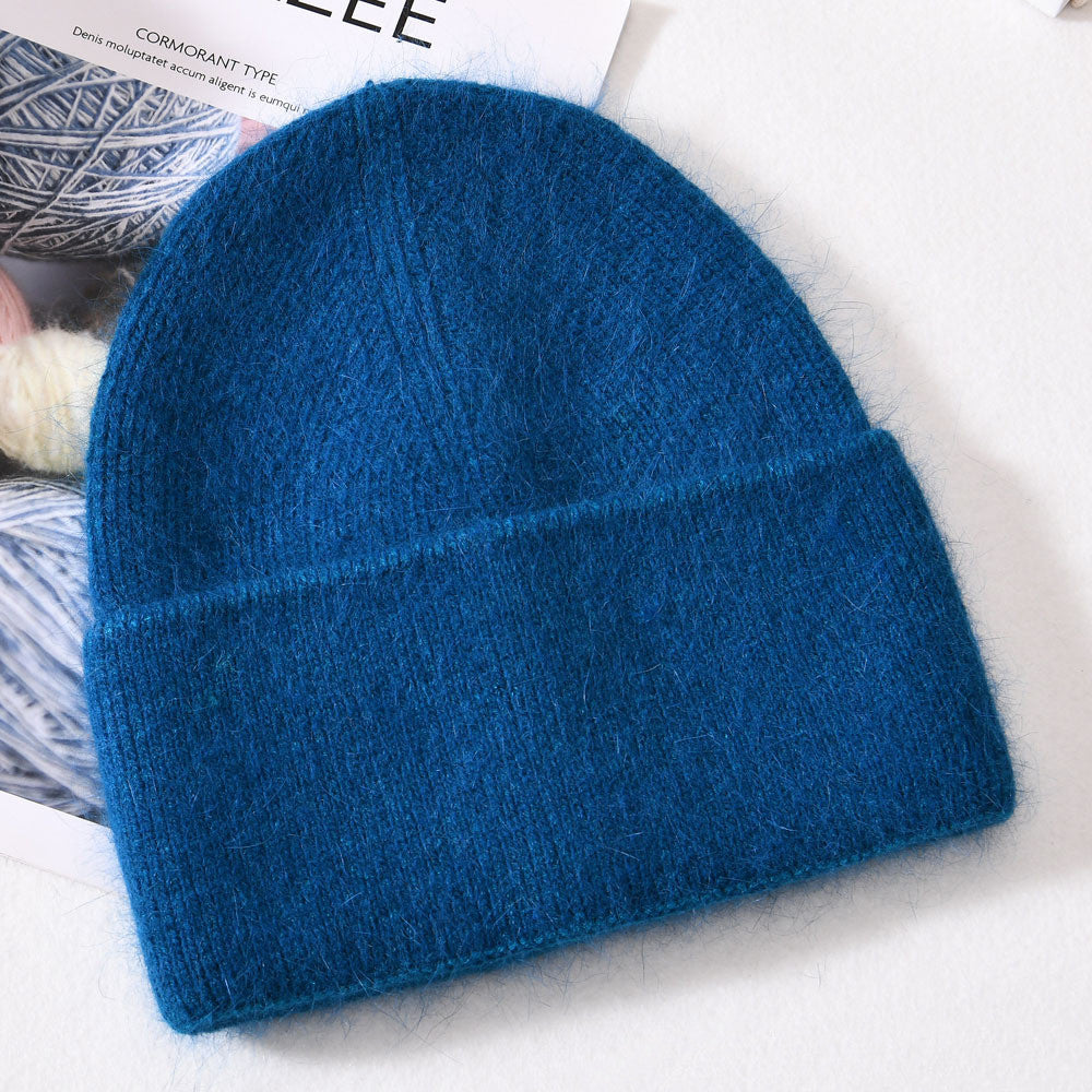Autumn And Winter New Outdoor Solid Colour Knitted Wool