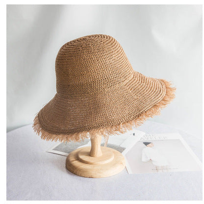 Women's Summer Shade Knitted Breathable Raw Fisherman Hat