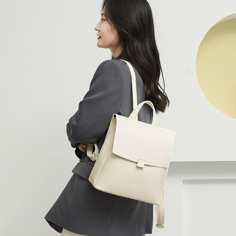 Soft Leather All-match Student Fashion Travel Bag