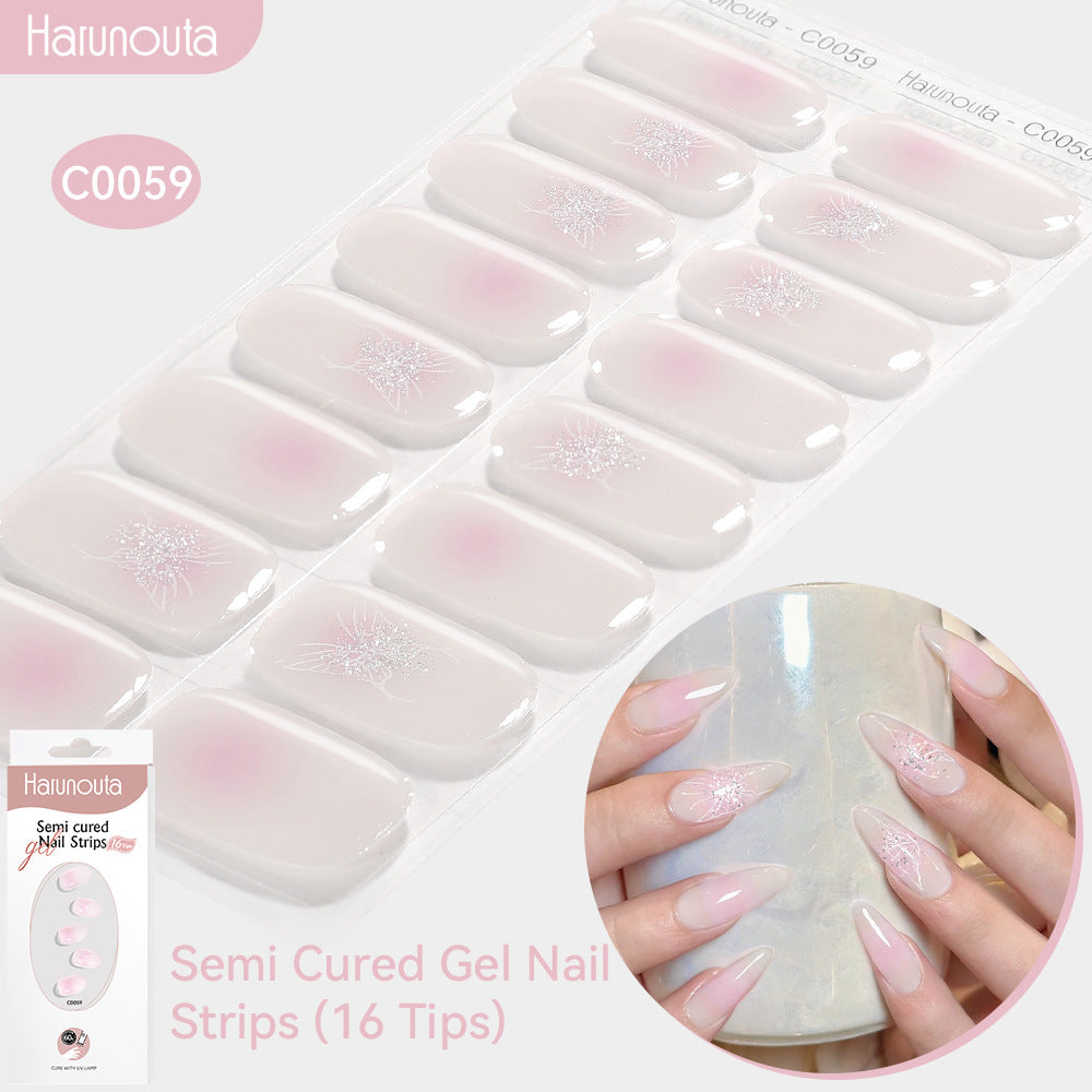 Nail Stickers UV Gel Nail Sticker Semi-curing