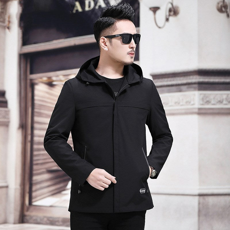 Middle-aged men's trench coat