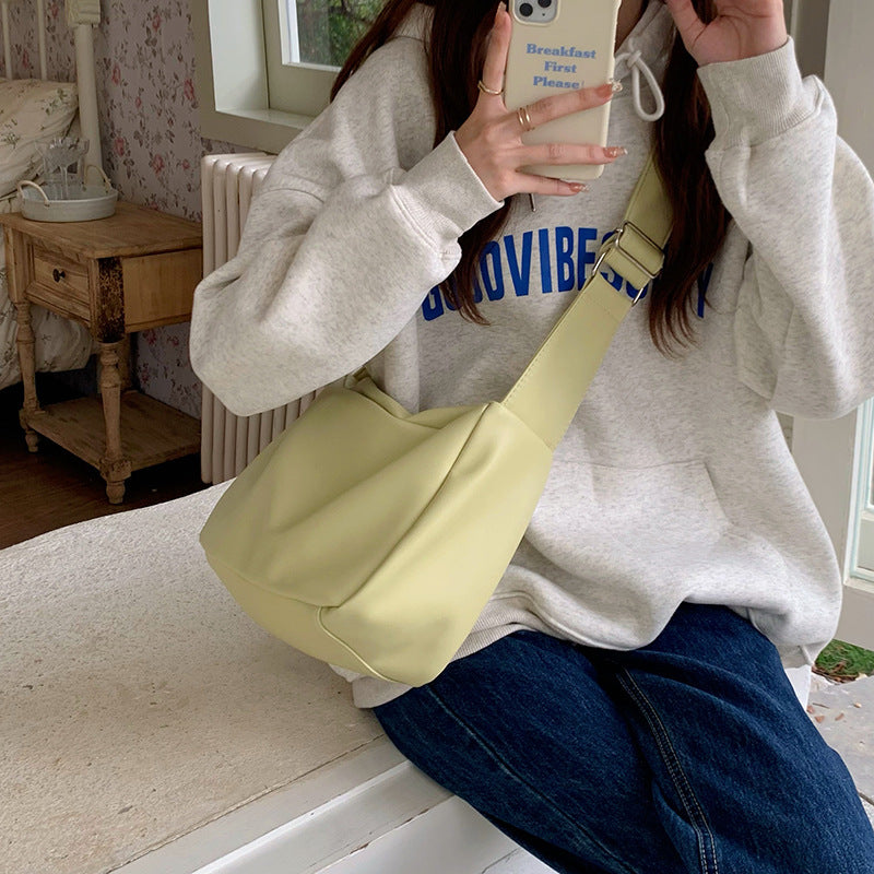 Large Capacity Soft Leather Tote Shoulder Messenger Bag