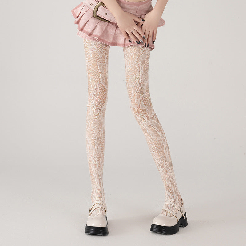 Mesh Stockings With Boots Maillard Pantyhose