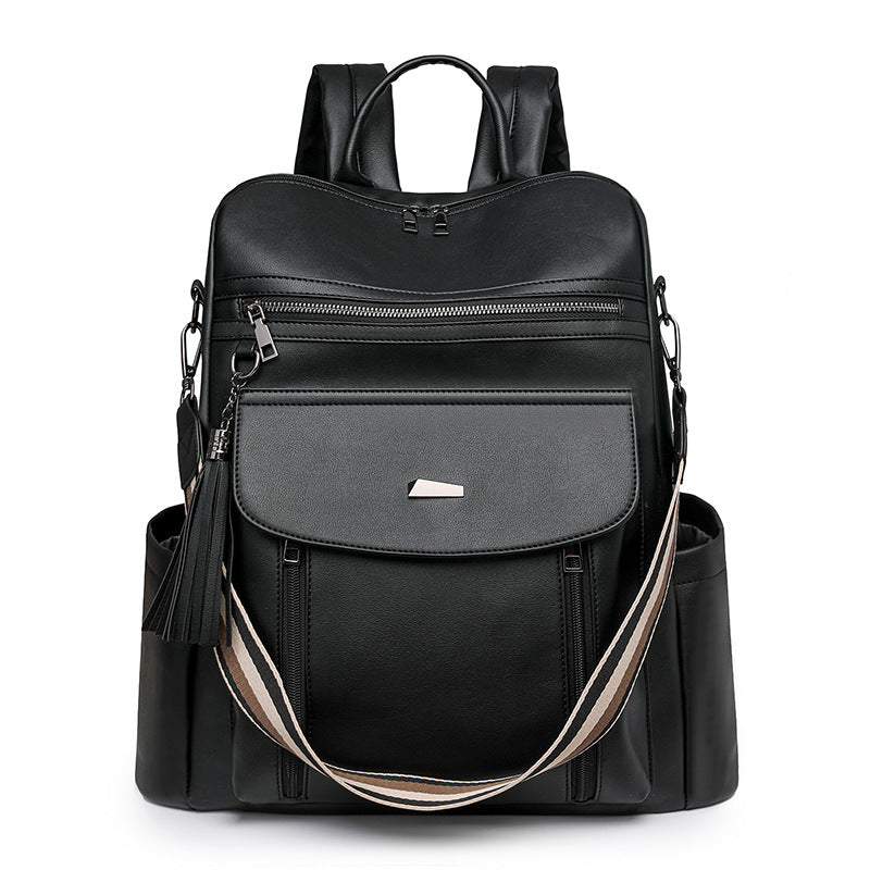 PU Retro Lady's Bags Large Capacity Women's Backpack