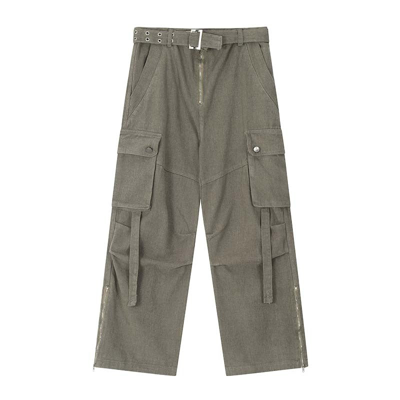 Purple Fashion Design Multi-pocket Hip-hop Streetwear Cargo Jeans