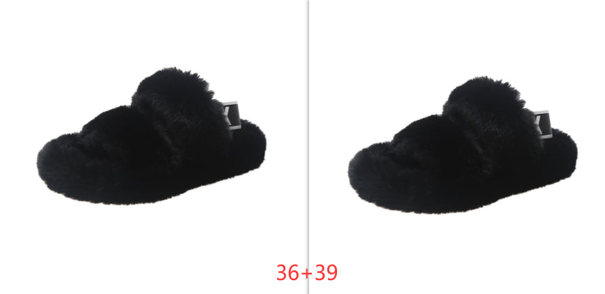 Zenda Vilde Hjemmesko i Pels til Kvinder