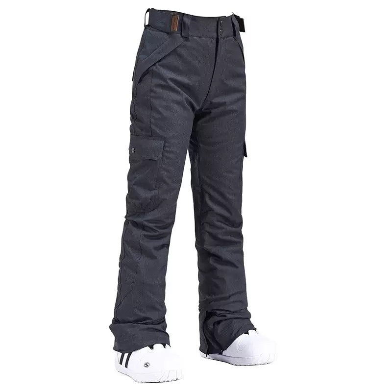 Winter Outdoor New Veneer Double-board Snow Pants