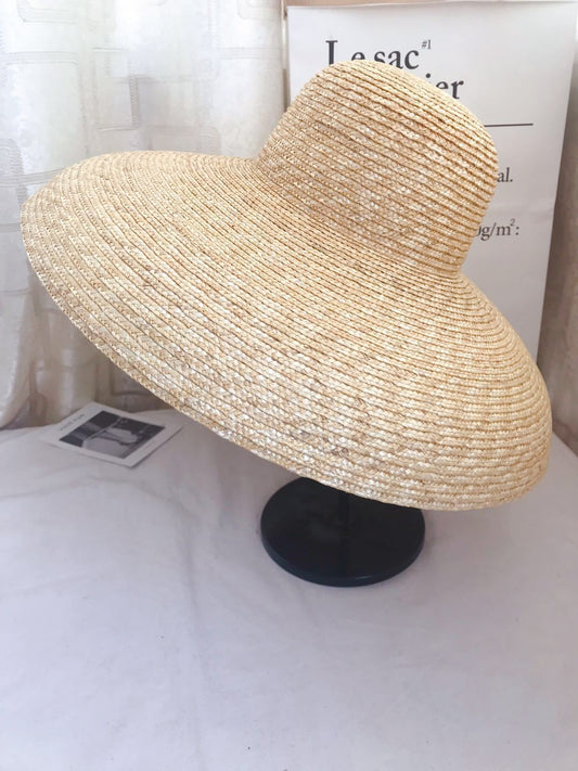 Large Eaves Elegant Dome Bell Straw Grass Lady