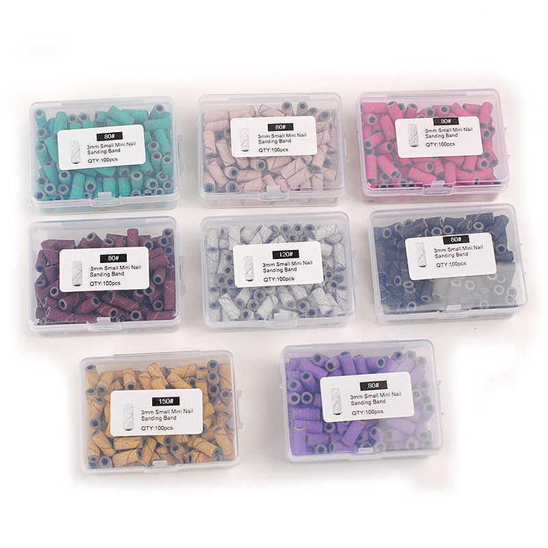 3 mm farvet mini neglepolerings- og eksfolierende slibering