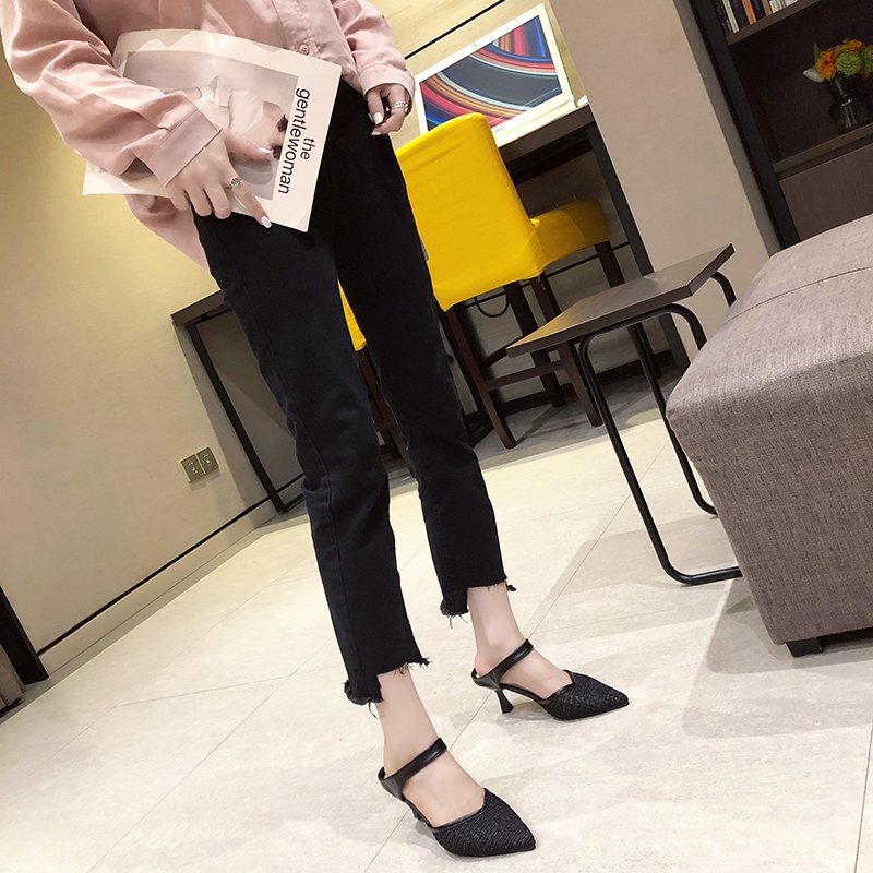 Large Size Sandals Fashionable Temperament Stiletto Pointed Toe