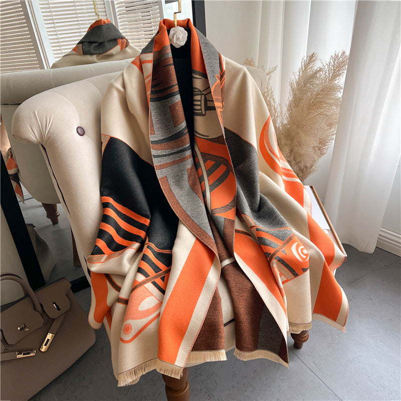 Women's Fashion Personality Carriage Shawl Scarf