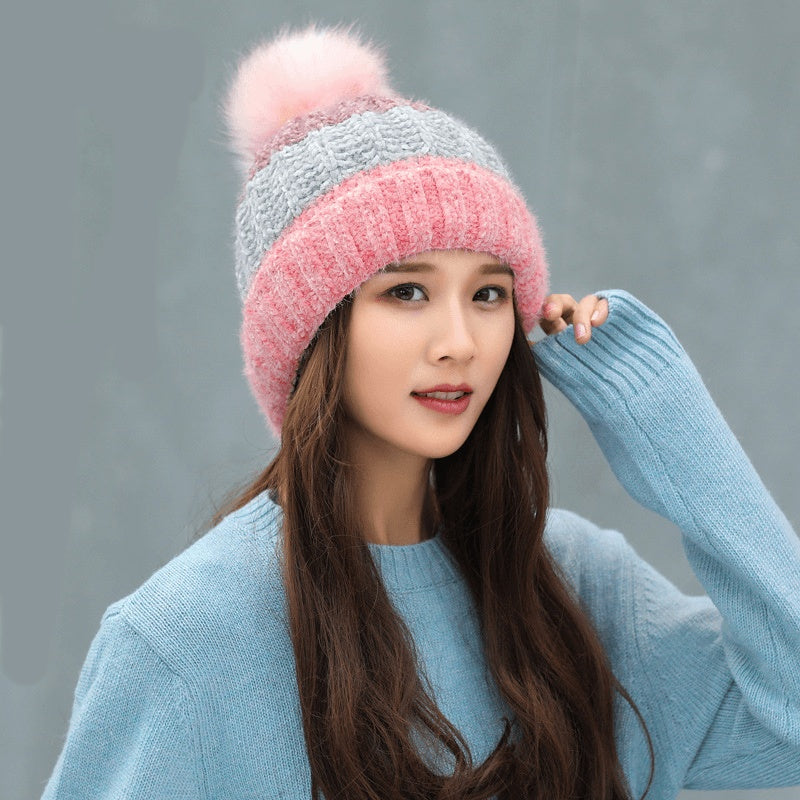 Women's Winter Thick Warm All-match Wool Beanie