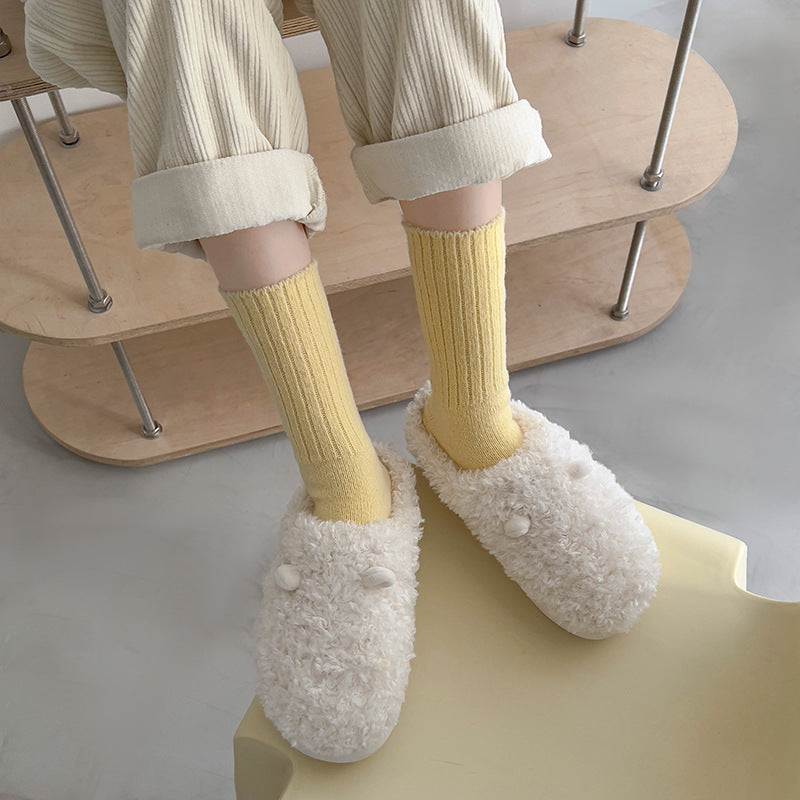 Thickened Cozy Mid-calf Slouch Socks For Women