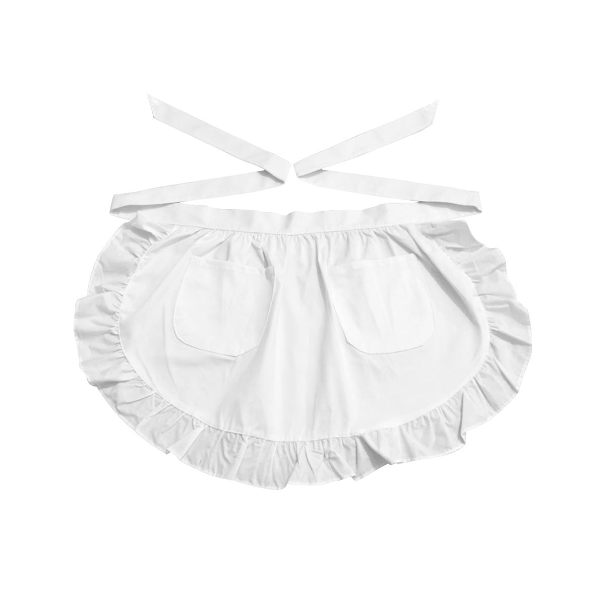Women's European-style Half-length Flounce Double-pocket Apron