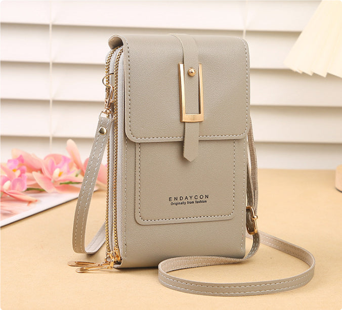Women's Crossbody Shoulder Bag Transparent Multifunctional Touch Screen Phone Bag