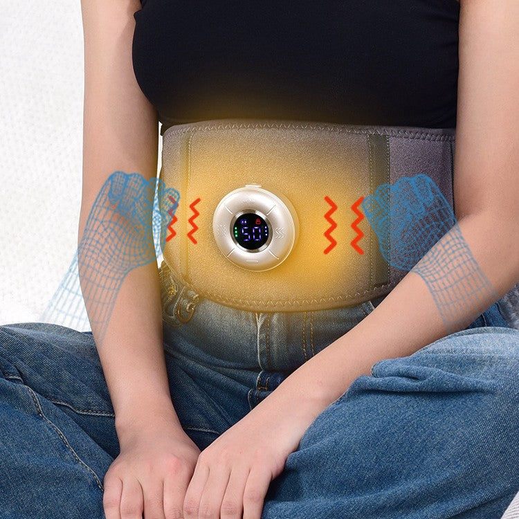 Hot Compress Soothing Waist Massager With Vibration