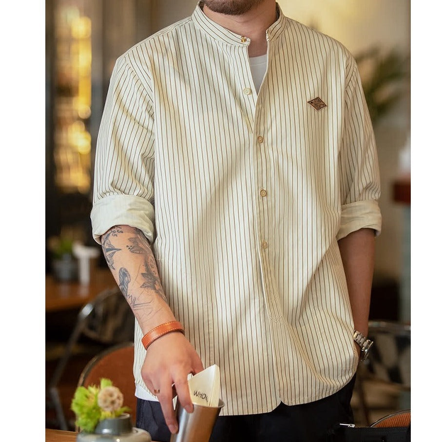 Casual Baseball Shirt Coat Men's Autumn
