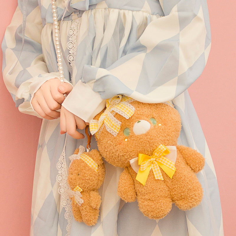 Creative Cartoon Animal Bear Plush Honey Doll Bag